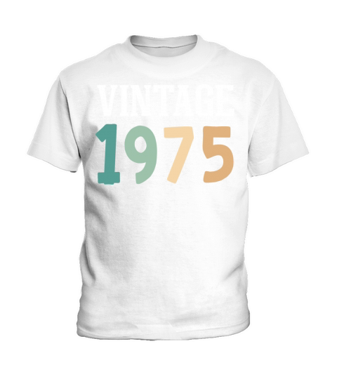 Vintage 1975 47th Birthday Kids T-Shirt