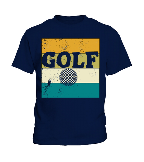Vintage Golf Ball Golfing Course Par Club Kids T-Shirt