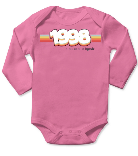1998 the birth of legends Long Sleeve Baby One-Piece
