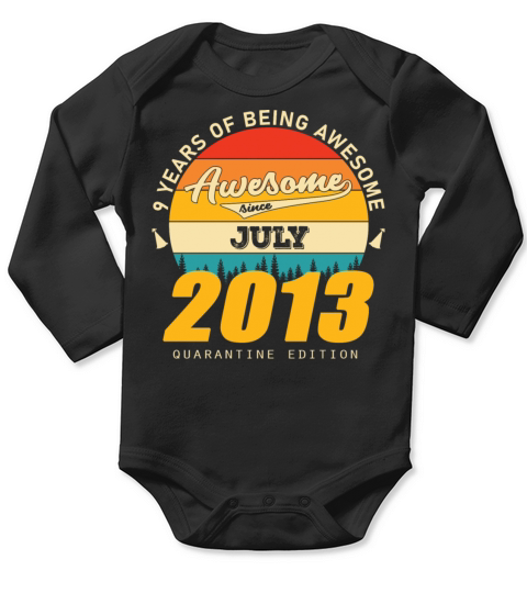 2013 Quarantine Edition July 9th birthday gift Long Sleeve Baby One-Piece