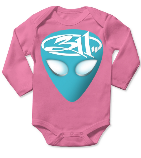 311 Alien Long Sleeve Baby One-Piece