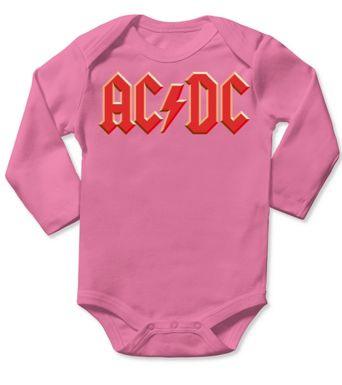 Acdc Long Sleeve Baby One-Piece