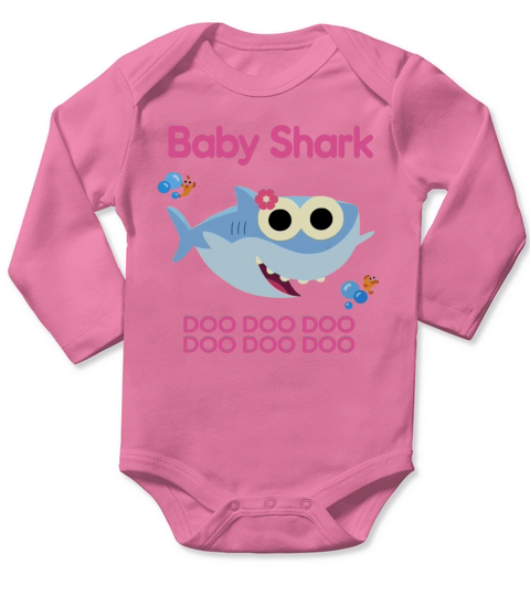 Baby Shark Doo doo doo Mother day - Baby Onesie Long Sleeve Baby One-Piece