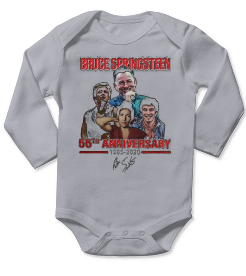 Bruce Springsteen 55th Anniversary 1965-2020 Signature shirt Long Sleeve Baby One-Piece