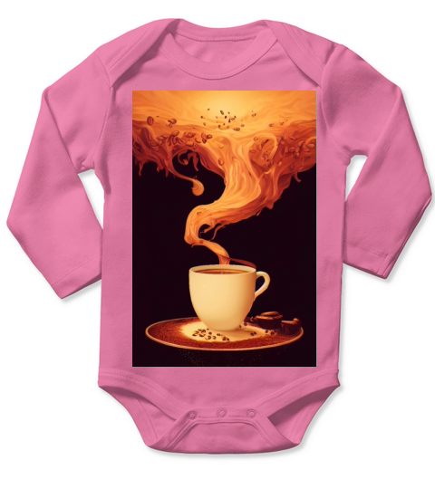 Coffee lovers dream Long Sleeve Baby One-Piece