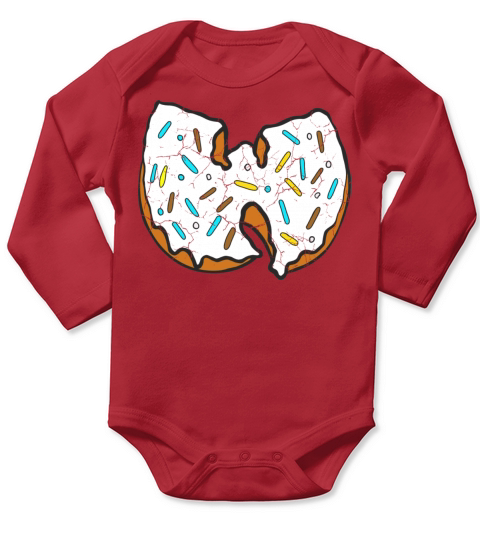 donut wutang white vanilla Long Sleeve Baby One-Piece