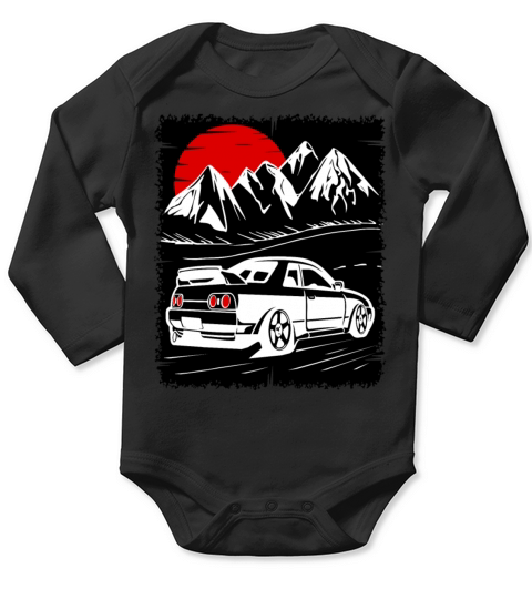 Driving in the outback Long Sleeve Baby One-Piece