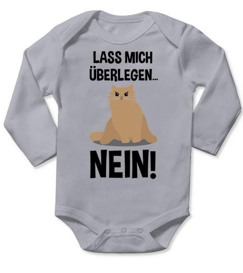 Evil Cat Funny Quote Sarcasm Gift Long Sleeve Baby One-Piece