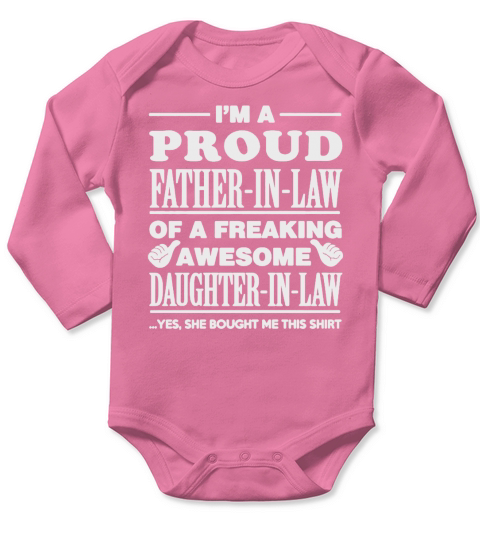 Father In Law Shirt T-Shirt Long Sleeve Baby One-Piece