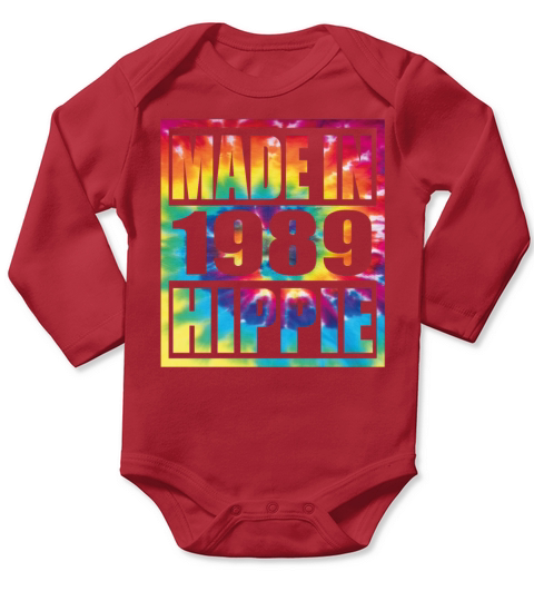 Hippie Birthday 1989 Long Sleeve Baby One-Piece