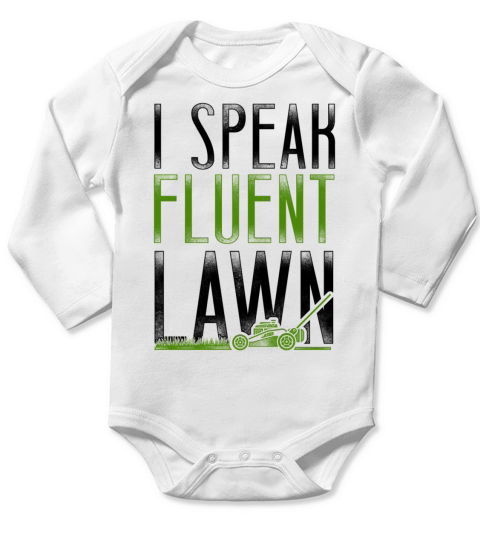 Lawn Mower Mowing Dad Father Long Sleeve Baby One-Piece
