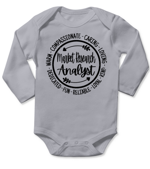 Market Research Analyst Vintage Gift Long Sleeve Baby One-Piece
