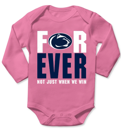 Penn State Forever Not Just When We Win Long Sleeve Baby One-Piece
