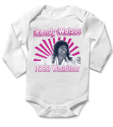 Randy watson 1988 world tour Long Sleeve Baby One-Piece