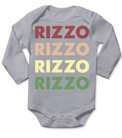 Rizzo Shirt - Funny Personalized Name Rizzo Long Sleeve Baby One-Piece