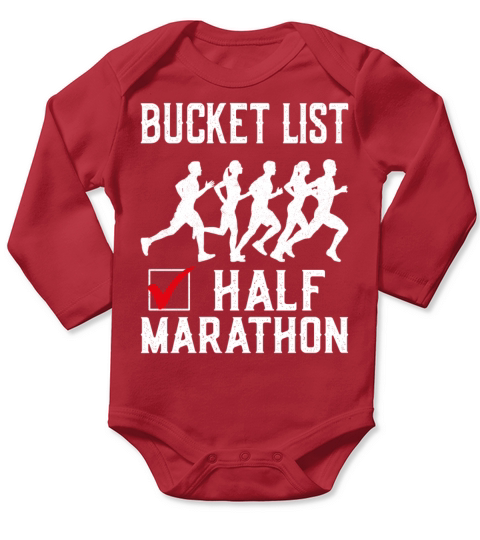 Running Runner Half Marathon Long Sleeve Baby One-Piece