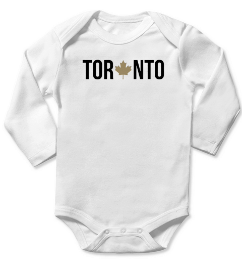 Toronto Maple Ovo Colorway Long Sleeve Baby One-Piece