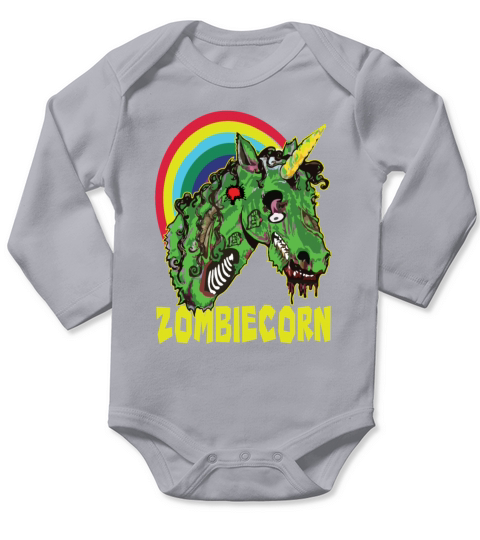 Zombie corn Zombie Unicorn Long Sleeve Baby One-Piece