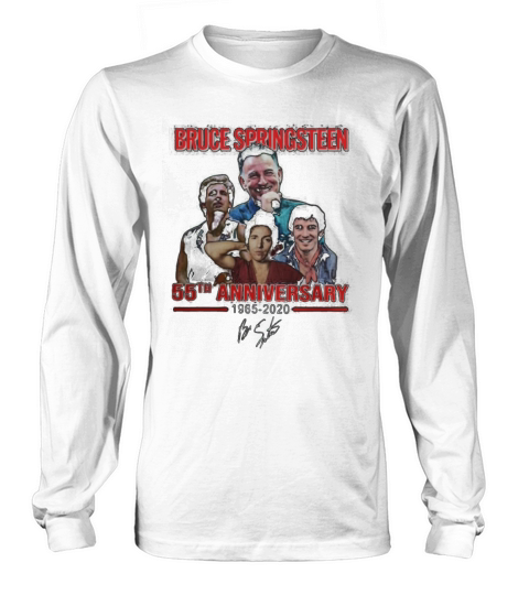 Bruce Springsteen 55th Anniversary 1965-2020 Signature shirt Long sleeved Unisex