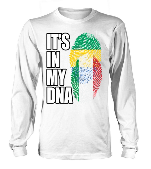 Gambian And Italian Mix Heritage DNA Flag Long sleeved Unisex