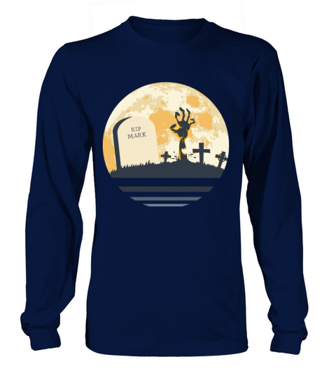 MARK Grave Tombstone Halloween Zombie Spooky Long sleeved Unisex