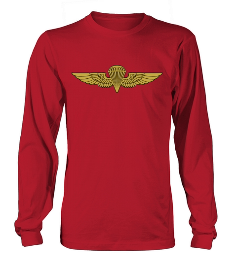Navy--Jump-Wings-0208 T-Shirt Long sleeved Unisex