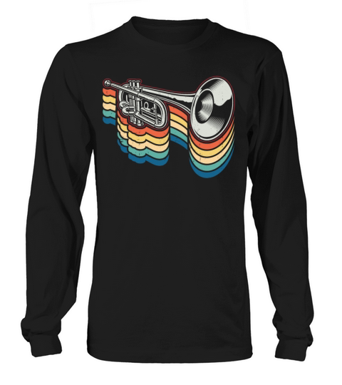 Trumpet Player Retro Vintage Long sleeved Unisex