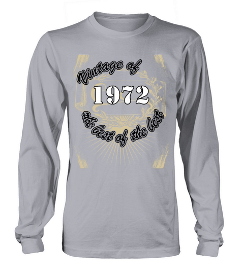 Vintage 1972 Birthday Saying Retro 50 Years Long sleeved Unisex
