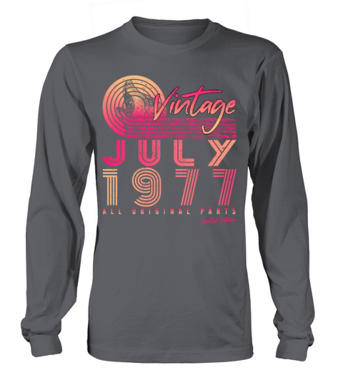 Vintage 1977 July Long sleeved Unisex