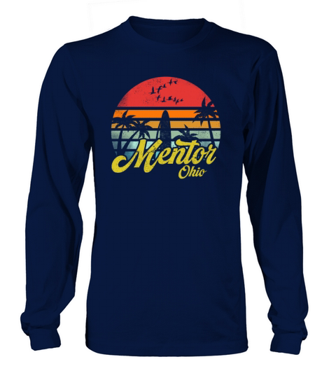 Vintage Mentor Ohio Surfing Retro Surf Humor Pun Long sleeved Unisex