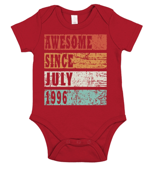1996 July vintage born gift Short Sleeve Baby One-Piece