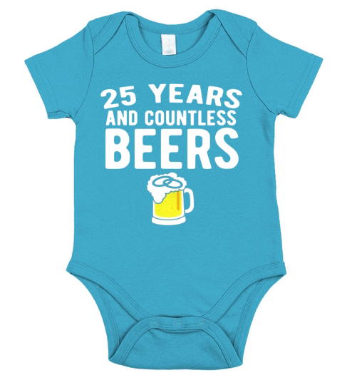 25th Wedding Anniversary T Shirt Funny Husband Love Gift Short Sleeve Baby One-Piece