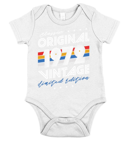 50th birthday vintage 1972 classic original 1972 Short Sleeve Baby One-Piece
