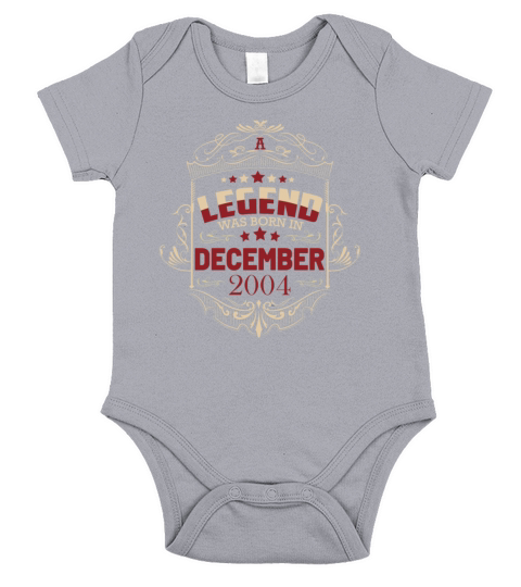 A legend was born in December 2004 Short Sleeve Baby One-Piece