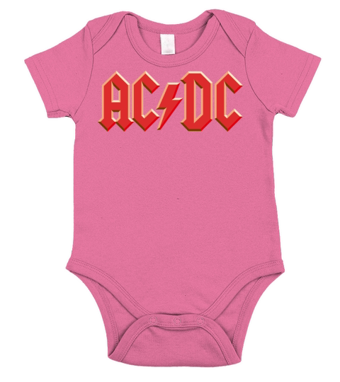 Acdc Short Sleeve Baby One-Piece