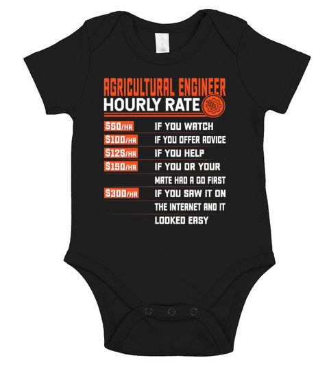 Agricultural Engineering Hourly Rate Short Sleeve Baby One-Piece