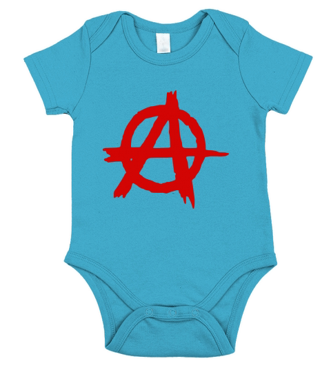 Anarchy T-Shirt - Punk Rock, Metal, Graphic Tee Sayings Short Sleeve Baby One-Piece