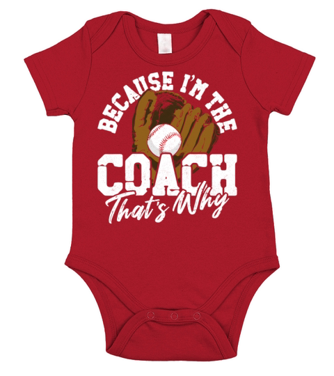 Baseball Fan Coach Vintage Because Short Sleeve Baby One-Piece