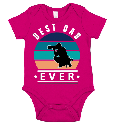 Best Dad Ever Photographer W Short Sleeve Baby One-Piece