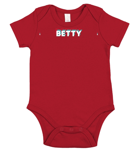 Betty Name - Funny Name Betty 80s theme Short Sleeve Baby One-Piece