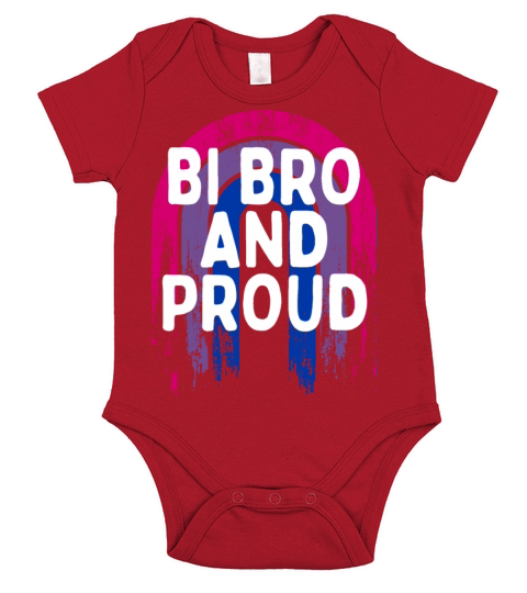 Bi Bro and Proud Bisexual LGBTQ Bi Pride LGBT Short Sleeve Baby One-Piece