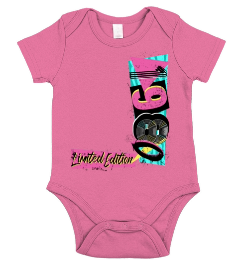 Birth year 1980 birthday 80s 90s Limited Edition Short Sleeve Baby One-Piece