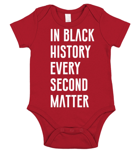 Black history second T-shirt Short Sleeve Baby One-Piece