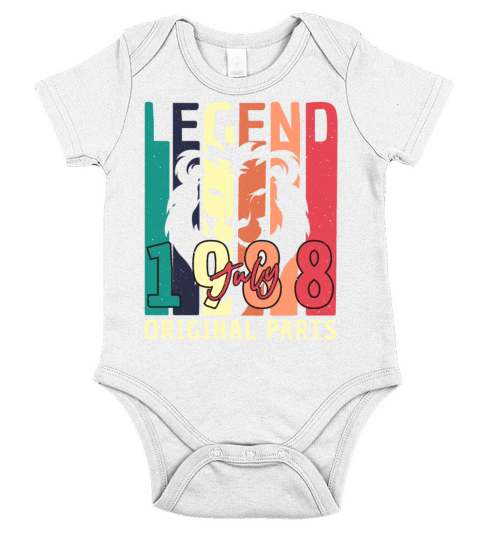 Born 1988 In July Short Sleeve Baby One-Piece