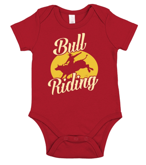 Bull Riding Western Short Sleeve Baby One-Piece