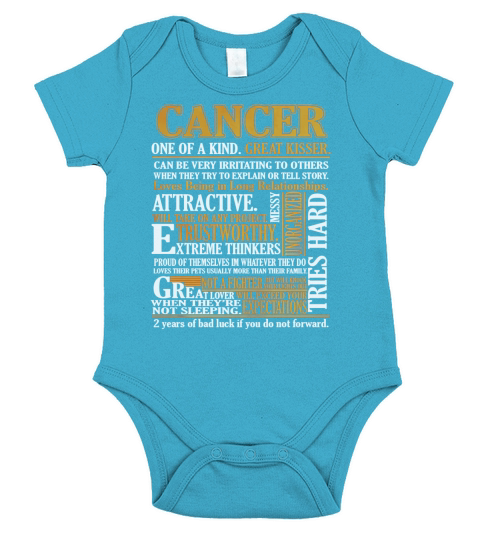 Cancer zodiac horoscopes Short Sleeve Baby One-Piece