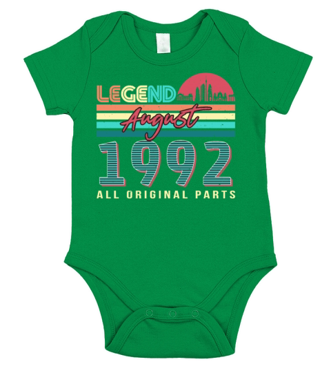 For The Age Of 30 August 1992 Short Sleeve Baby One-Piece