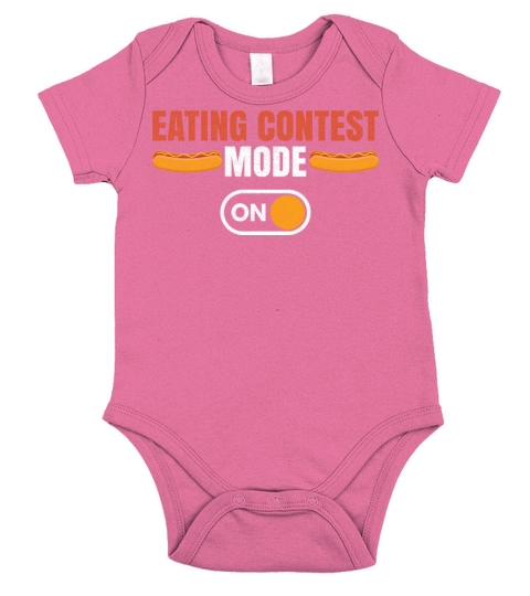 Hot Dog Quote for a Hotdog Eating Contest Winner Short Sleeve Baby One-Piece
