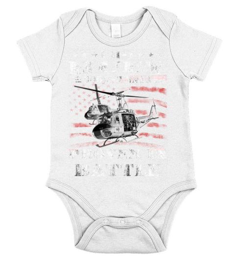 HUEY DOOR GUNNER proven in battle Short Sleeve Baby One-Piece