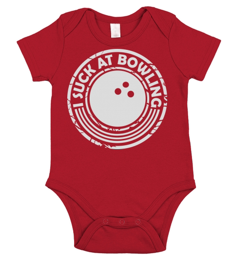 I suck at bowling Short Sleeve Baby One-Piece